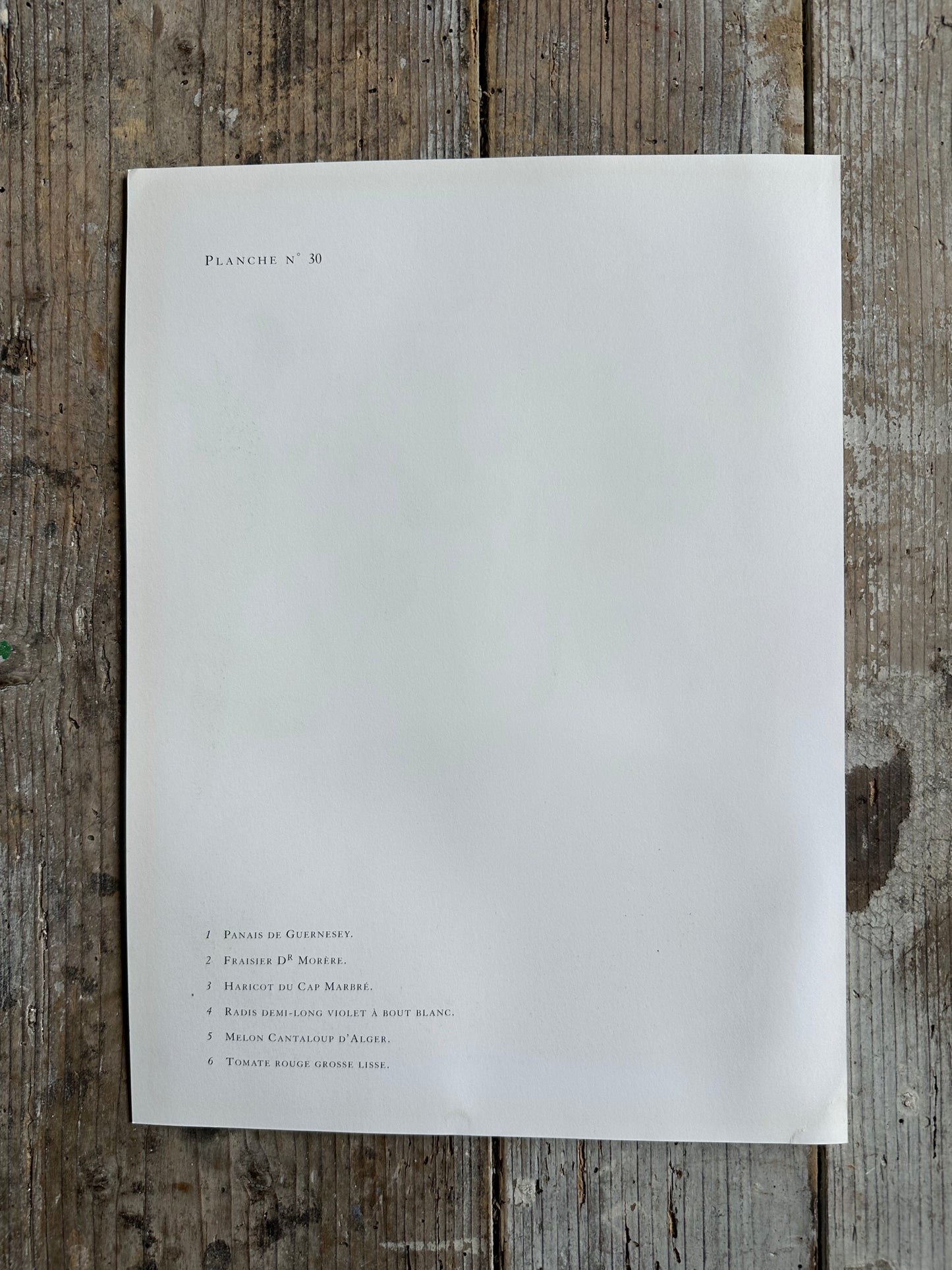 Planche légumes