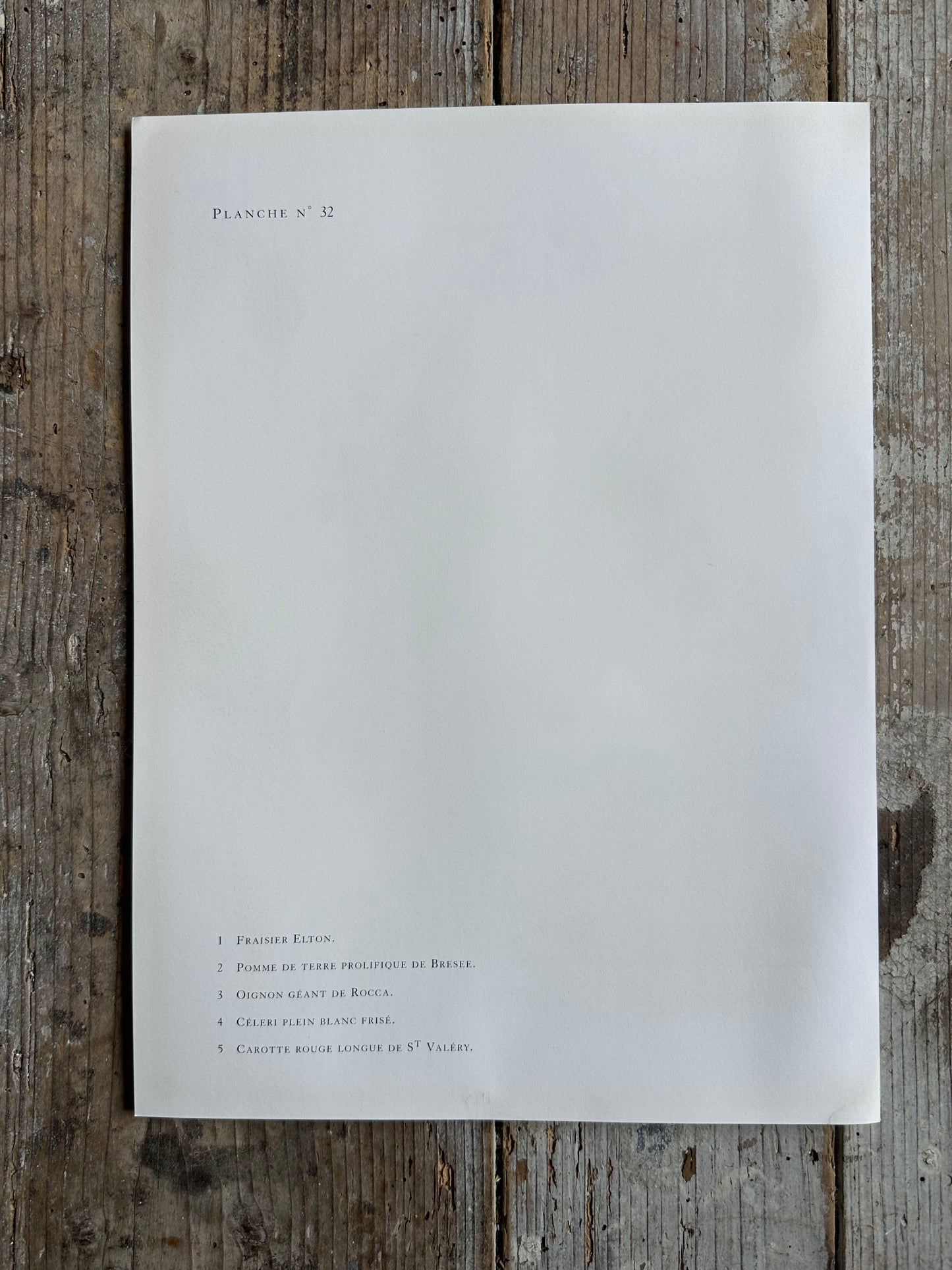 Planche légumes