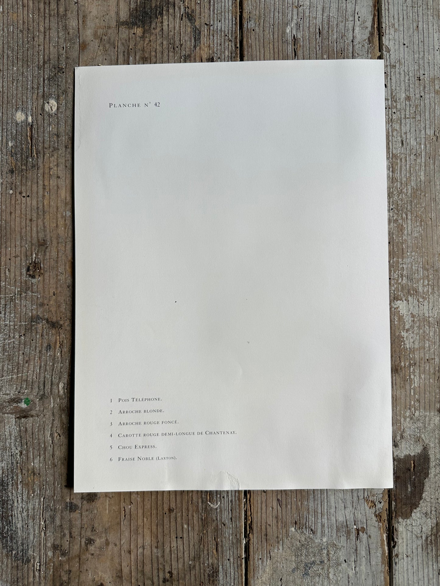 Planche légumes