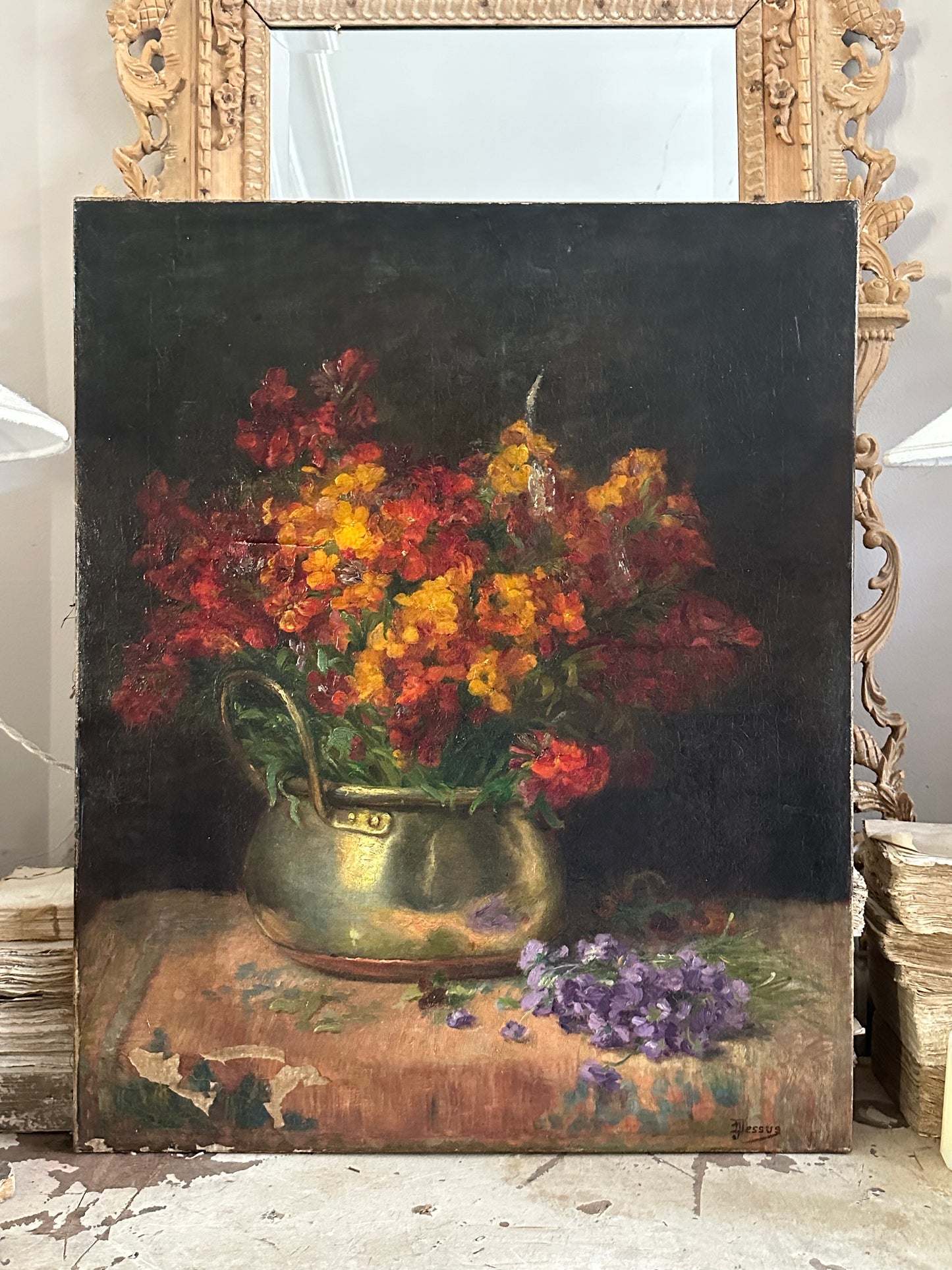 Bouquet aux violettes