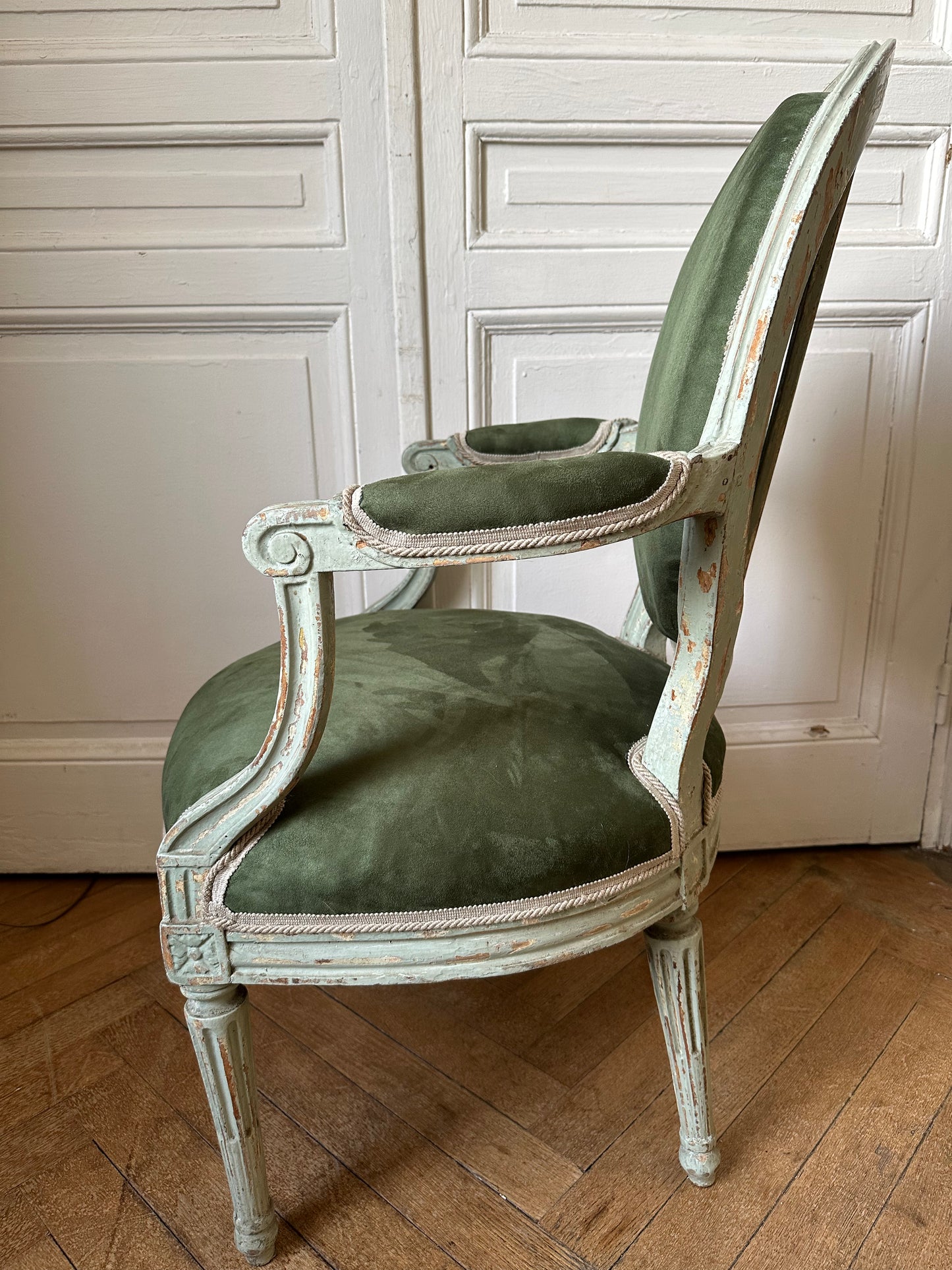 Fauteuil en velours