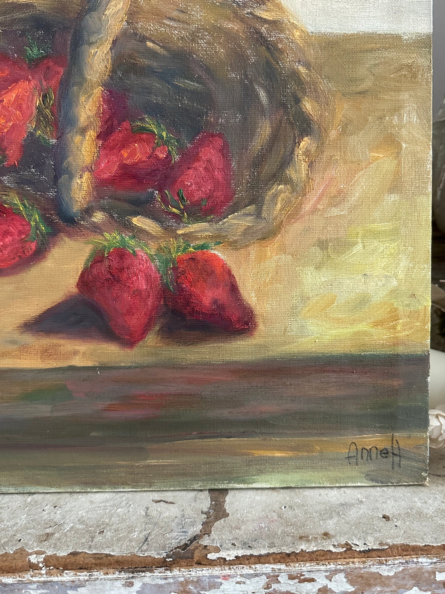 Le panier de fraises