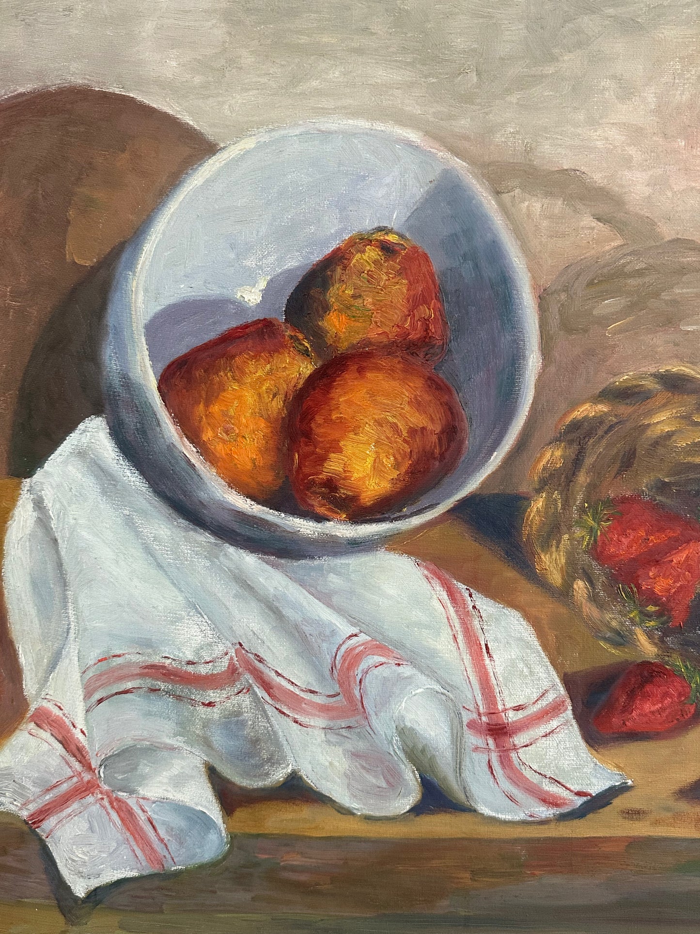 Le panier de fraises