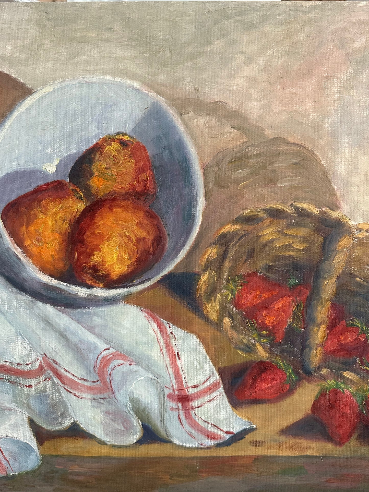 Le panier de fraises
