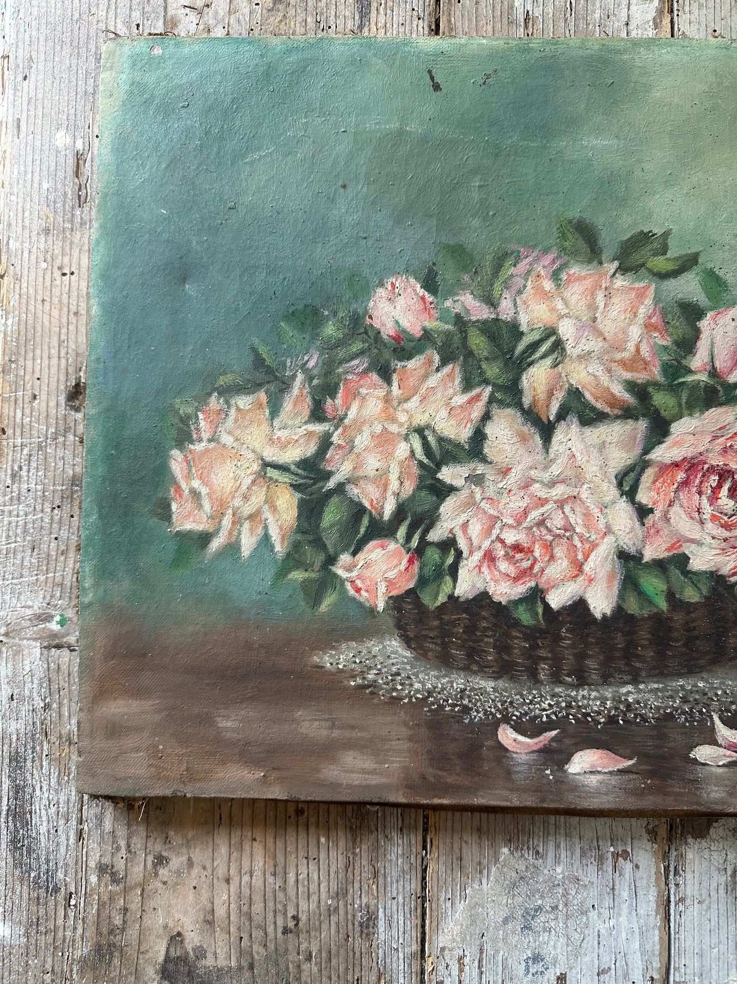 Le panier de roses