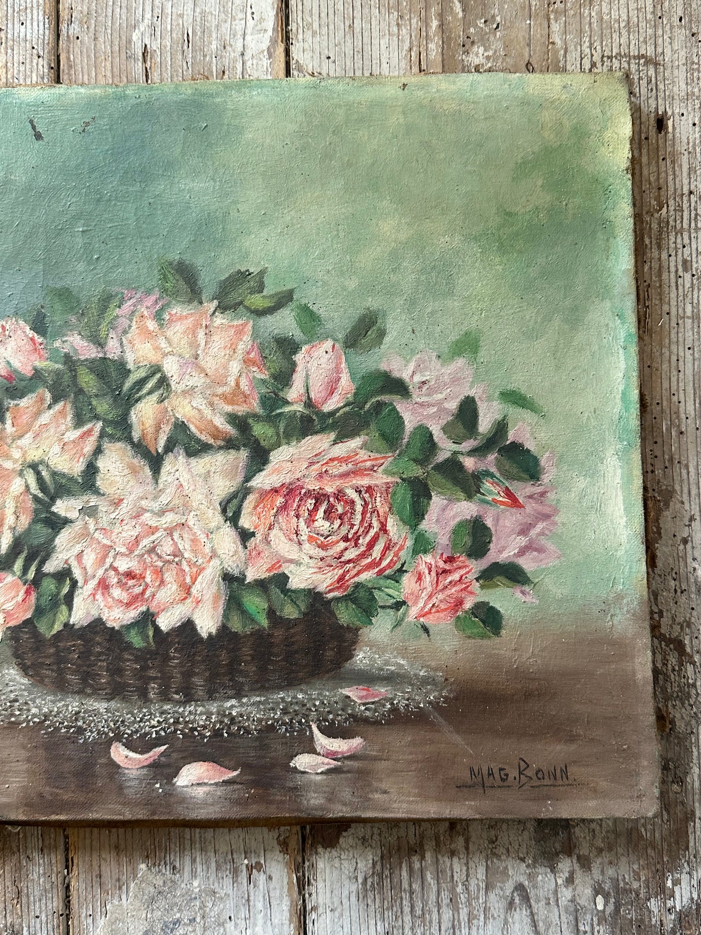 Le panier de roses