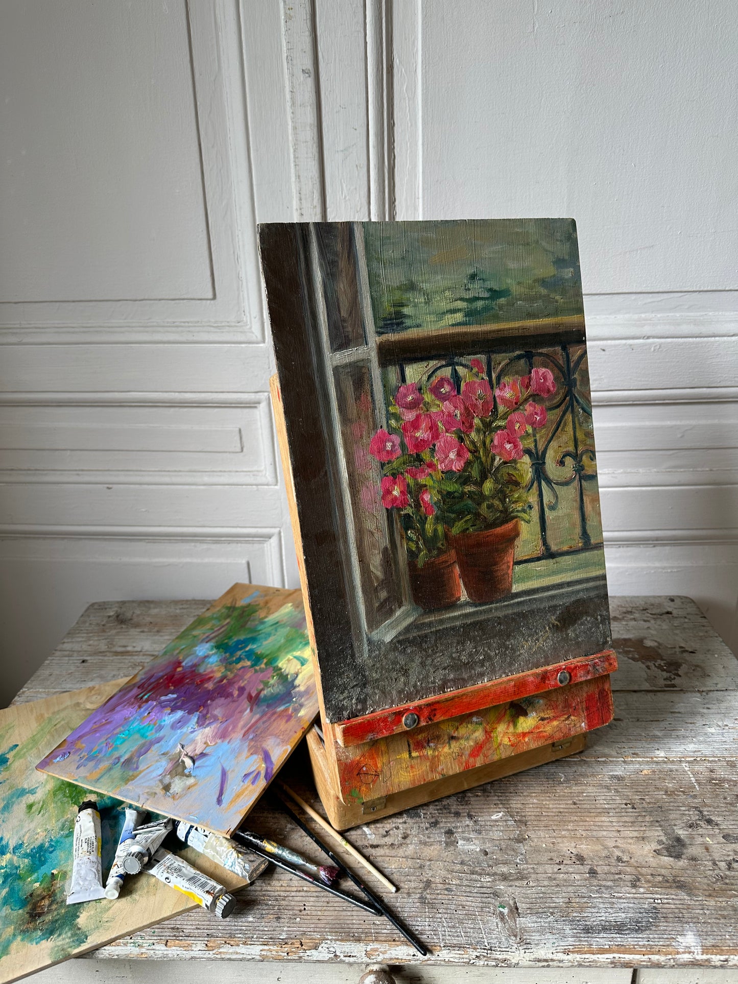 Malette et peinture