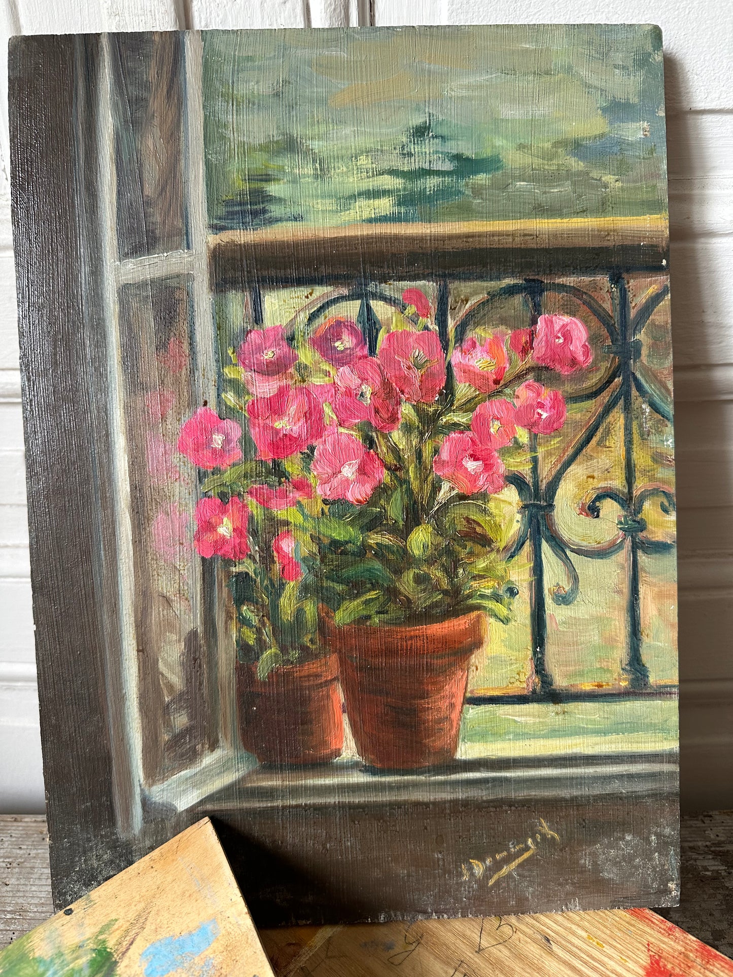 Malette et peinture