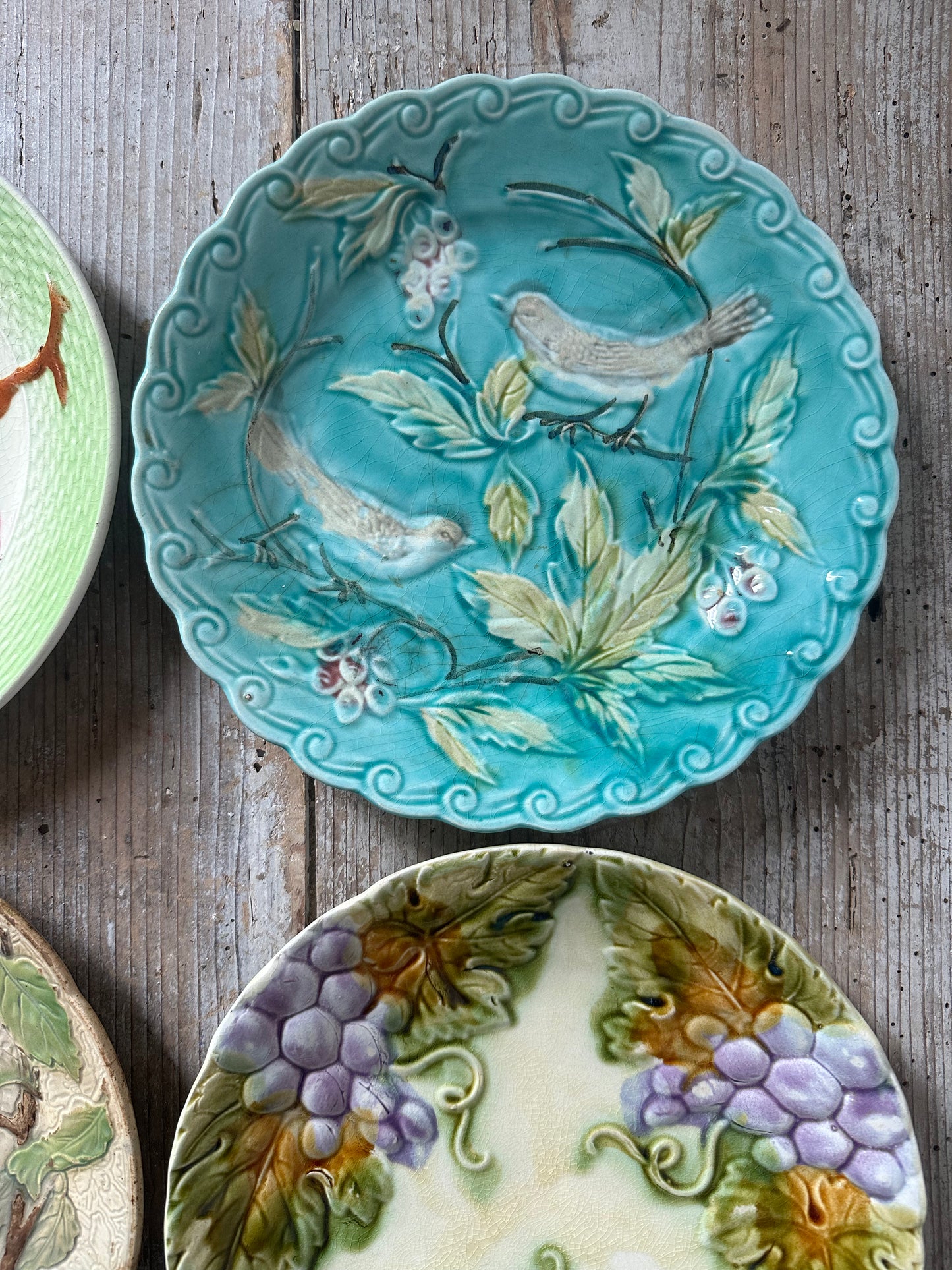 Assiettes barbotine