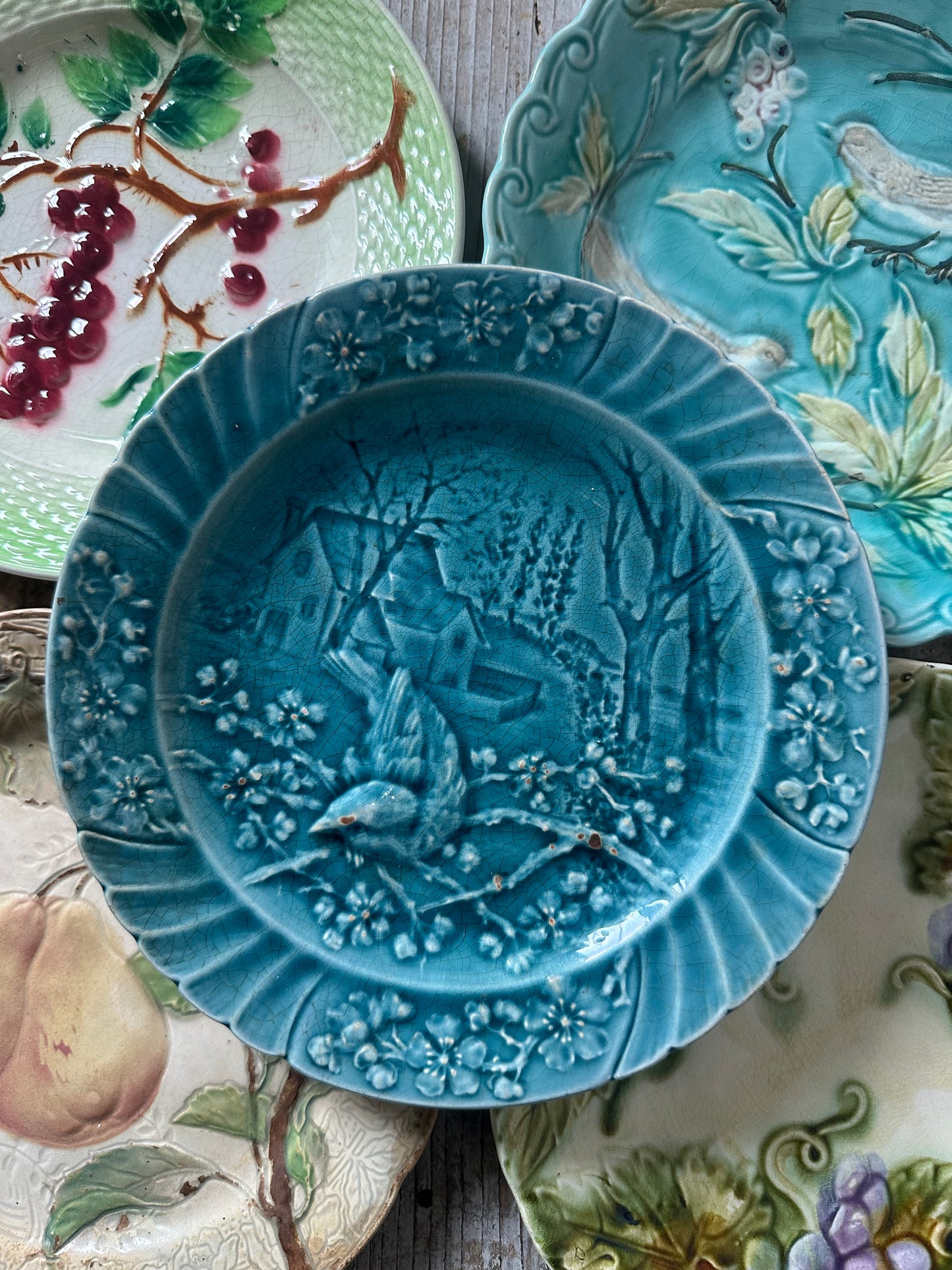 Assiettes barbotine