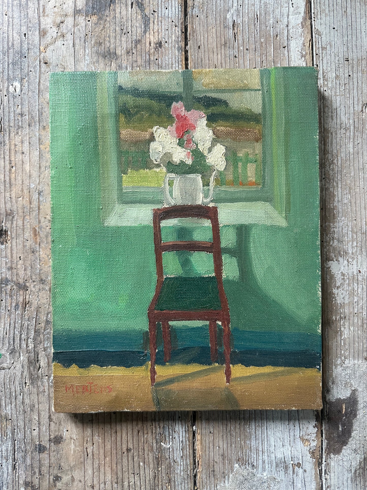 La chaise verte