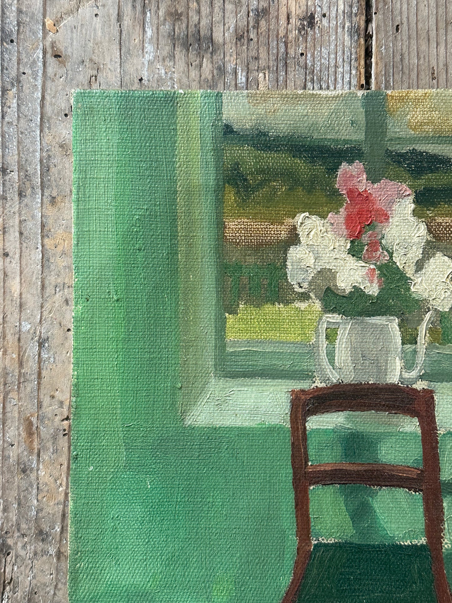 La chaise verte