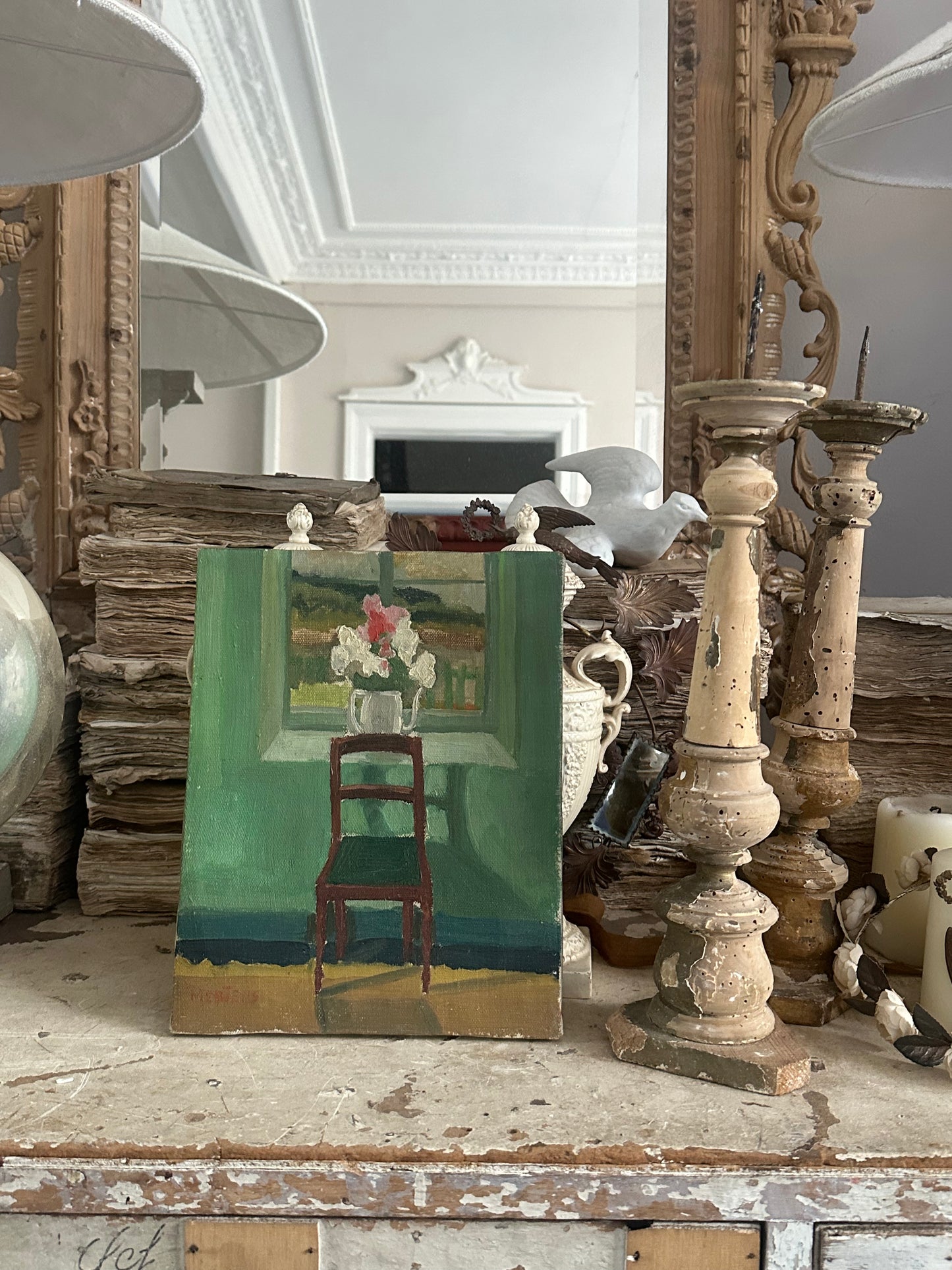 La chaise verte
