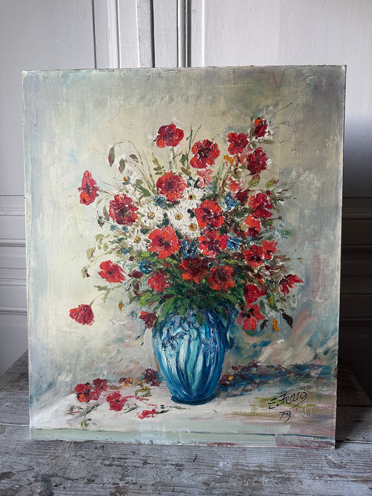 Coquelicots et marguerites