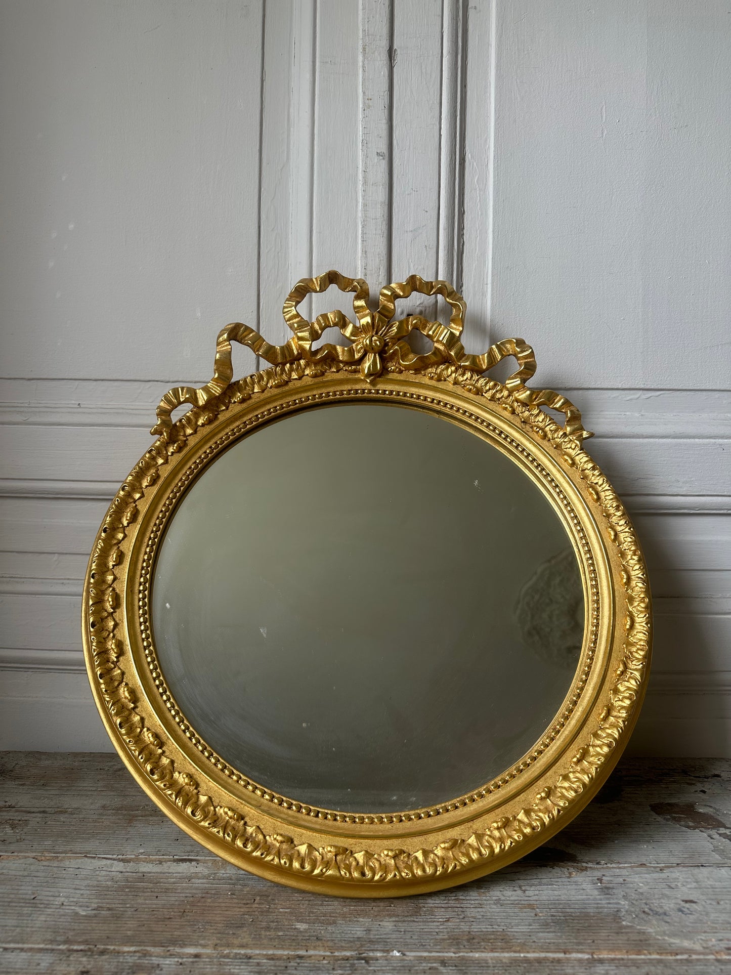 Miroir feuille d’or