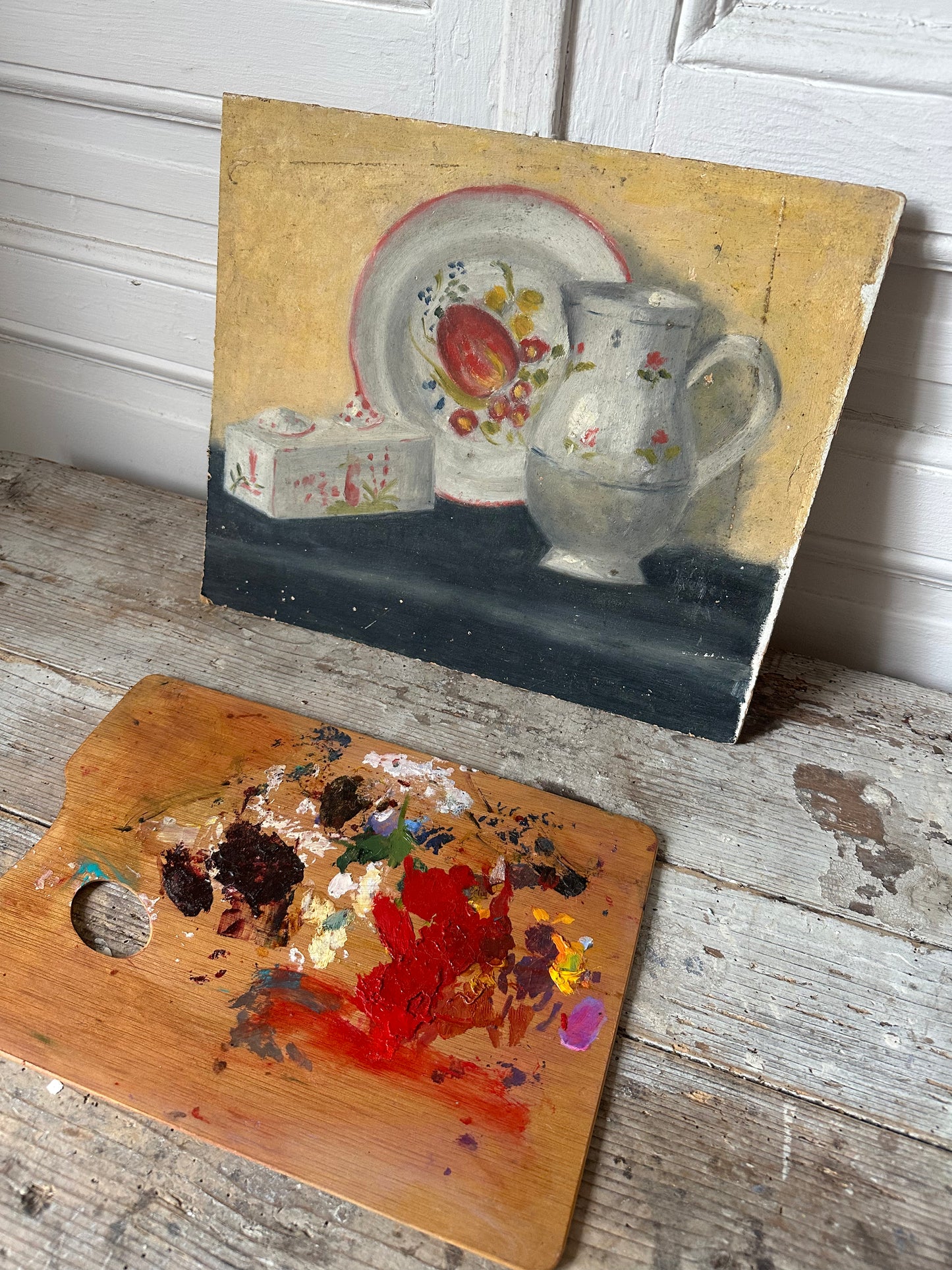Nature morte et sa palette