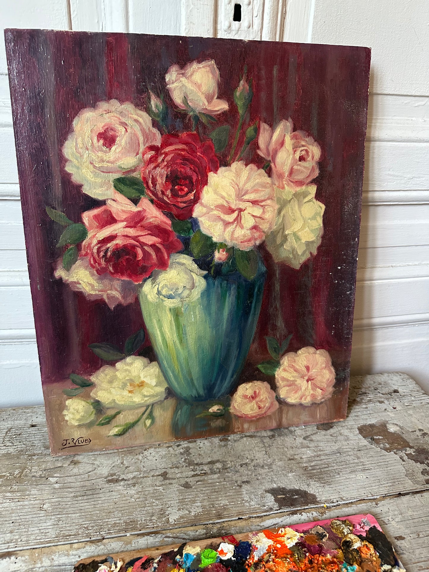 Les roses de l’atelier