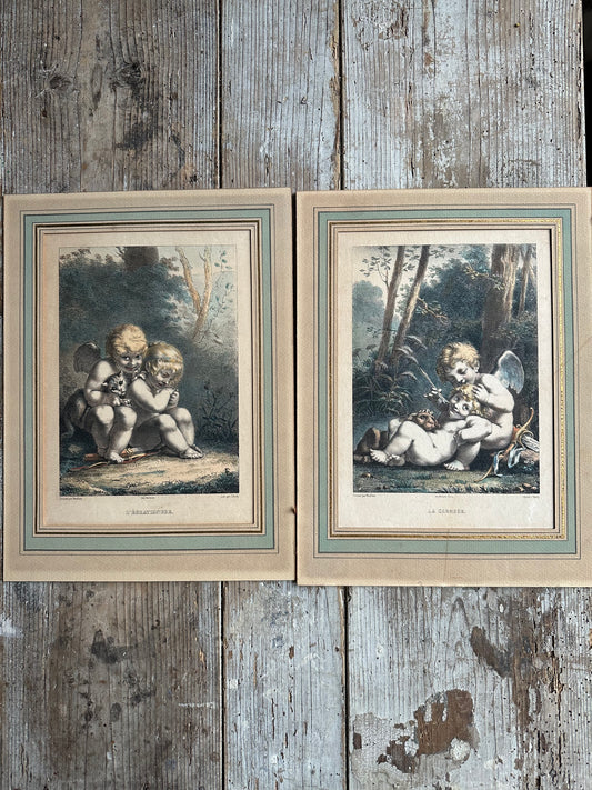 Paire de gravures