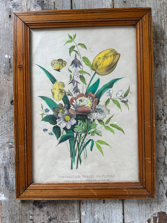 Composition variée de fleurs