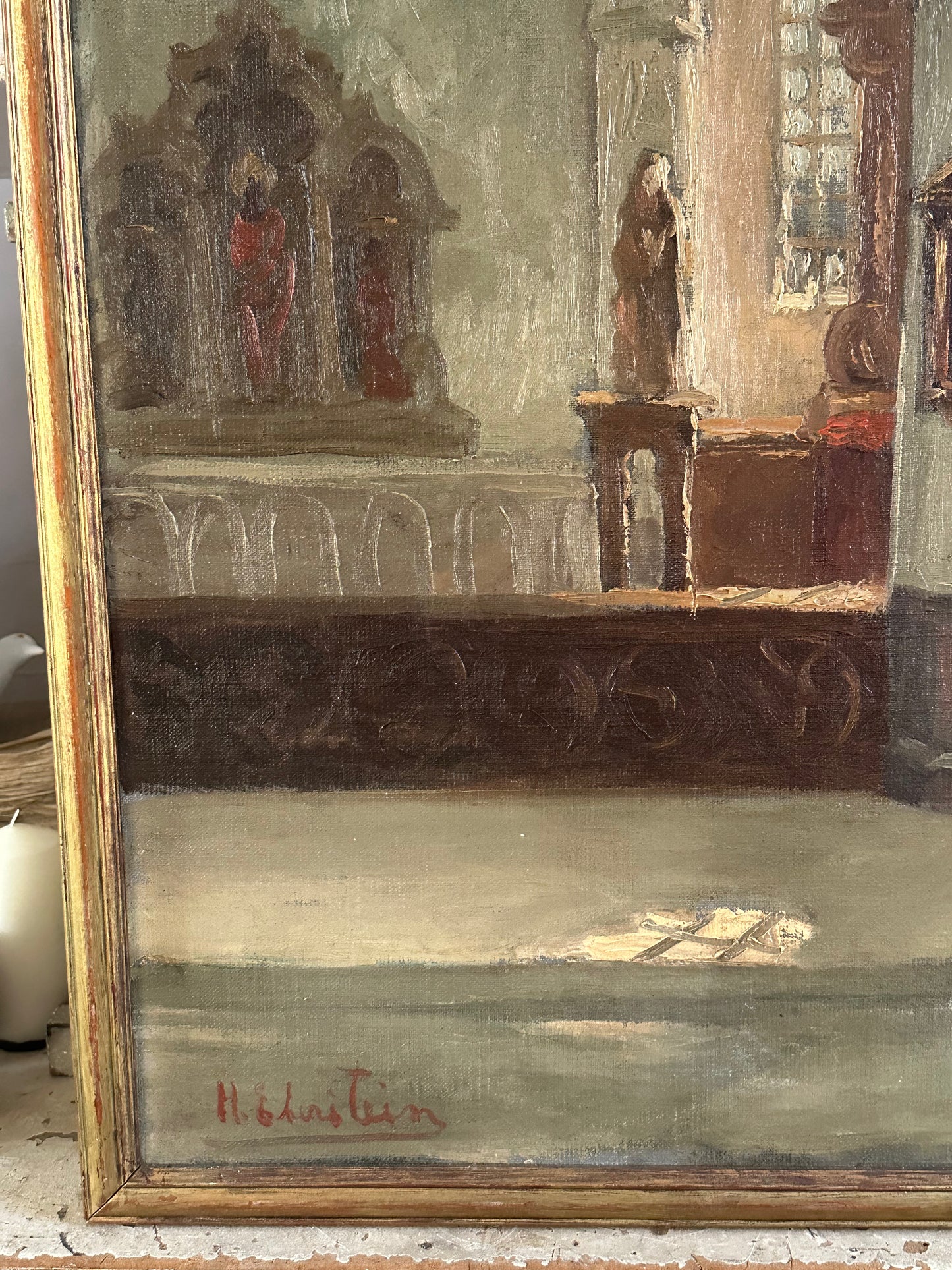 Dans l’église