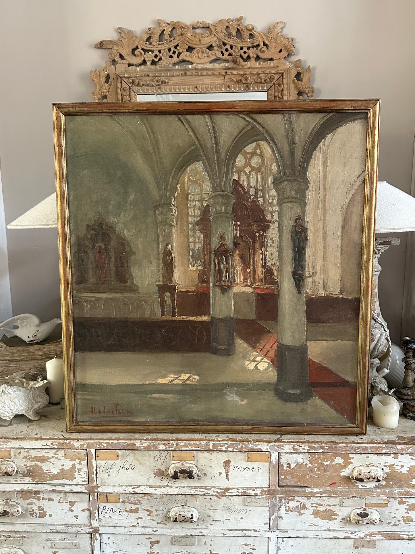 Dans l’église