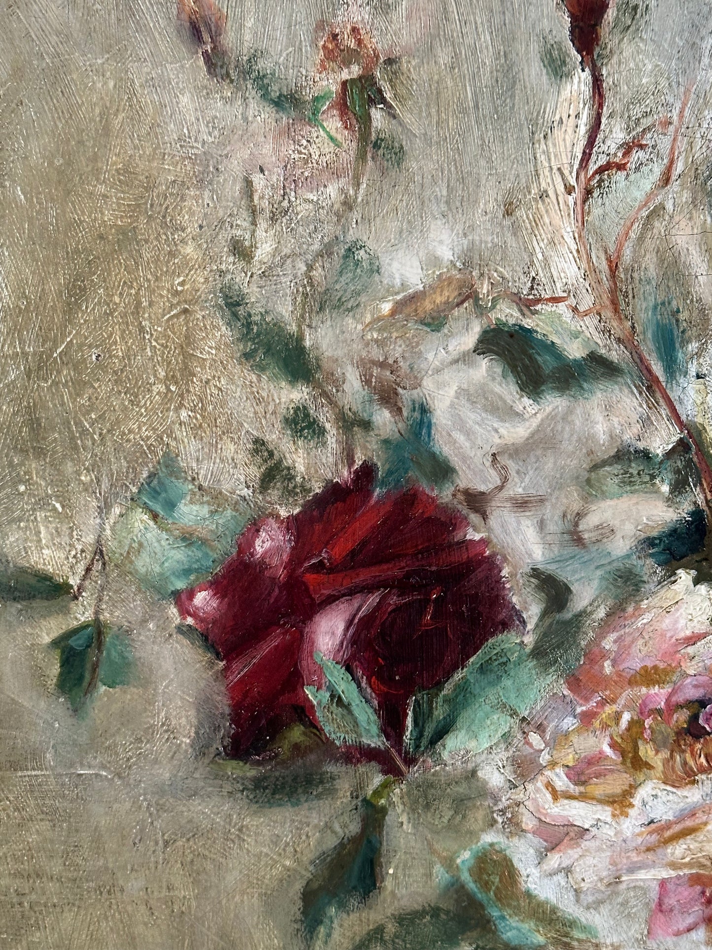Les roses fanées