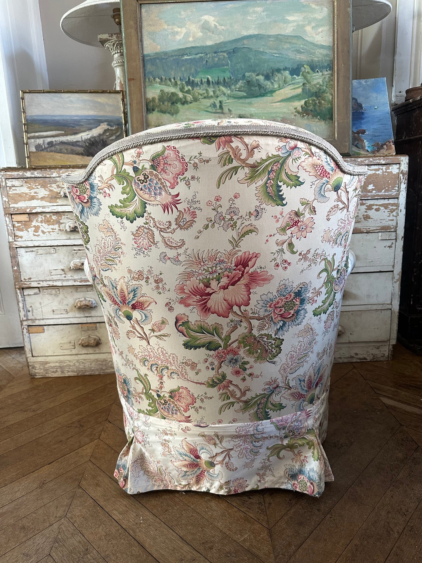 Fauteuil fleuri