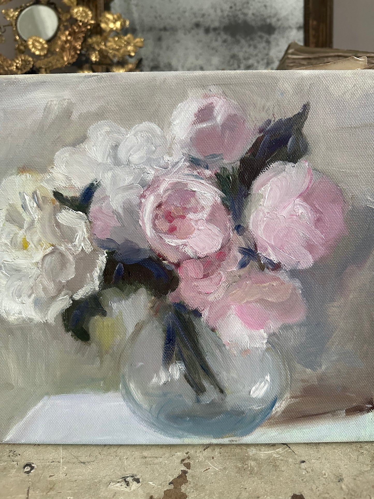 Le bouquet de pivoines