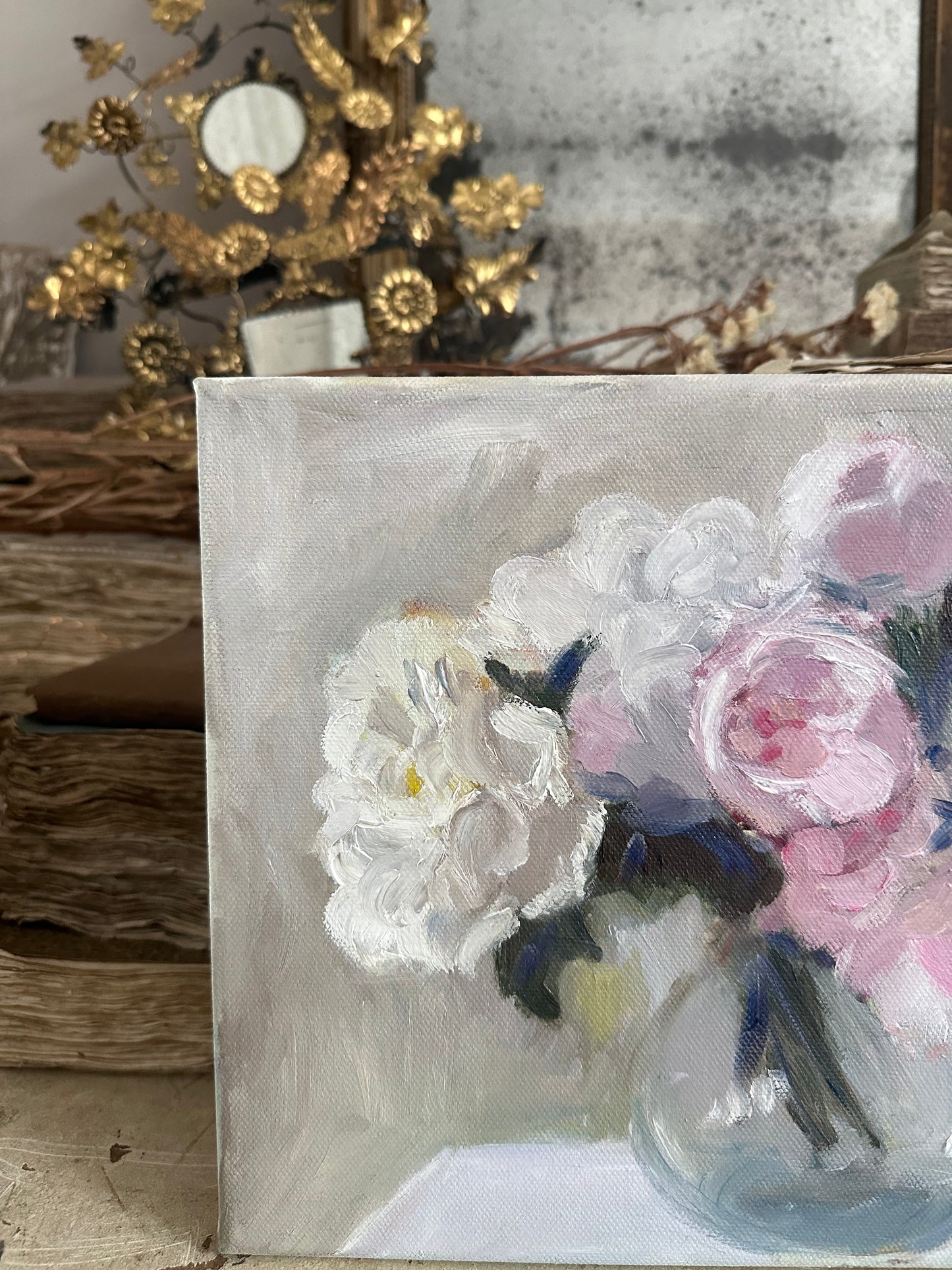 Le bouquet de pivoines