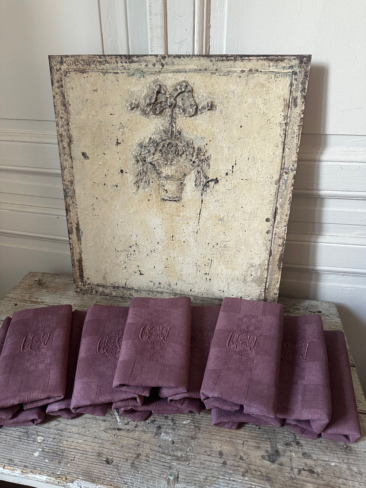 11 serviettes prunes