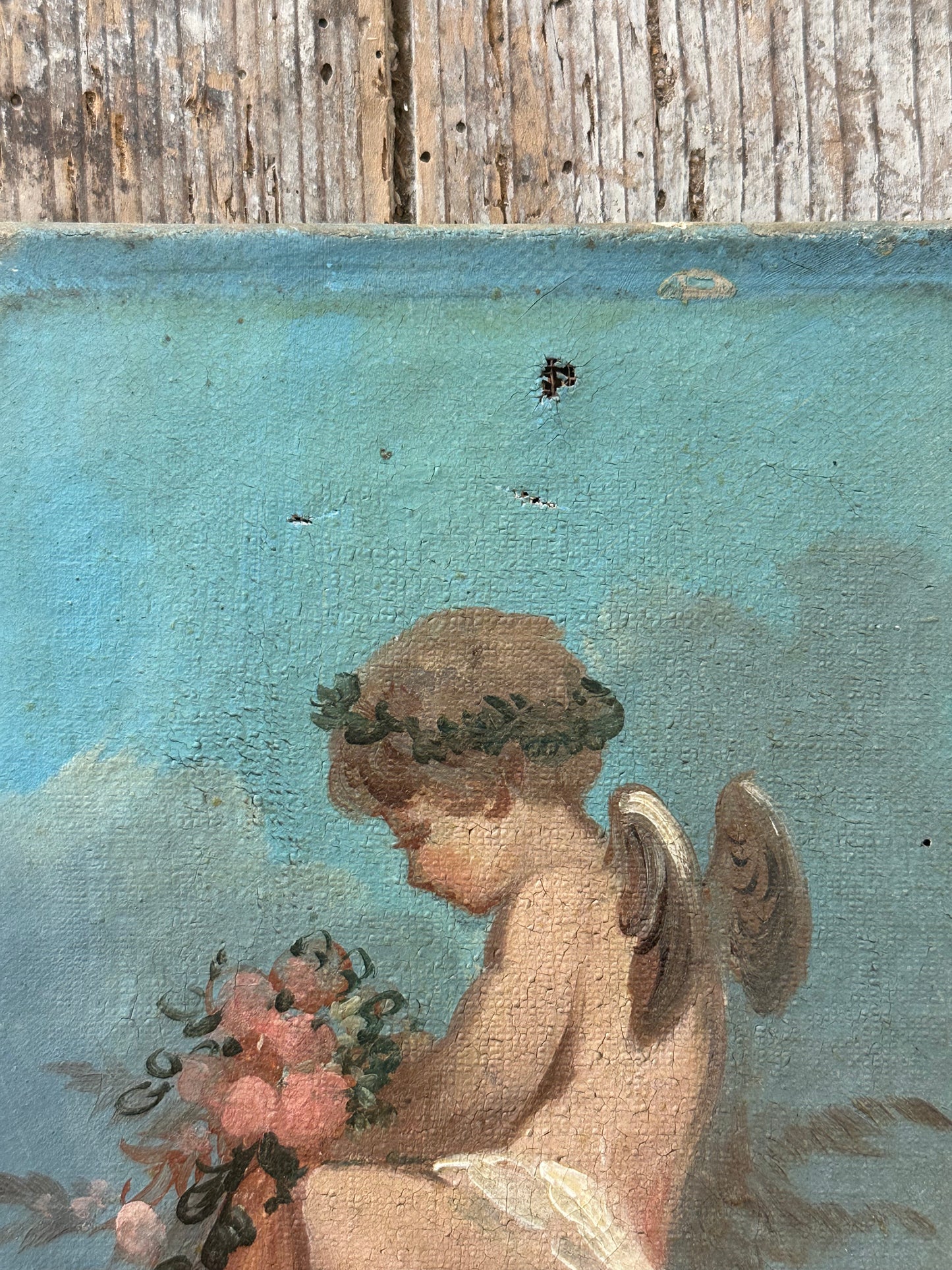 Chérubin dans les nuages