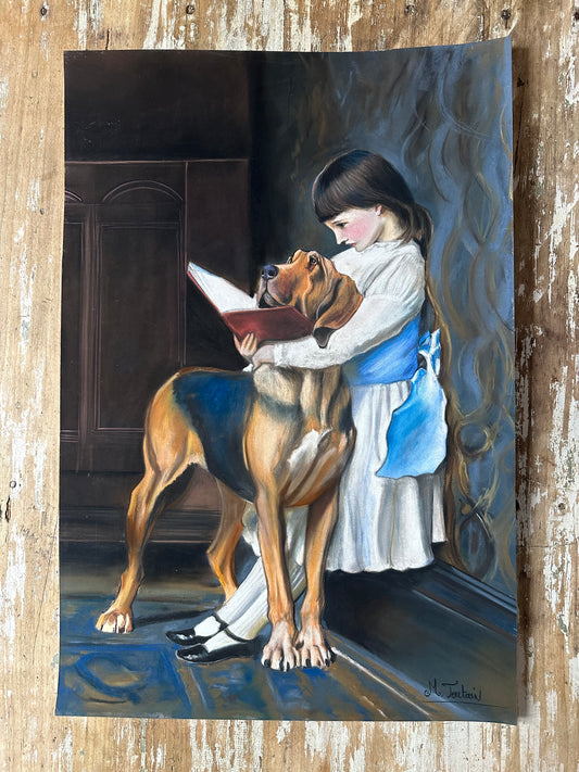 Dessin au pastel sec