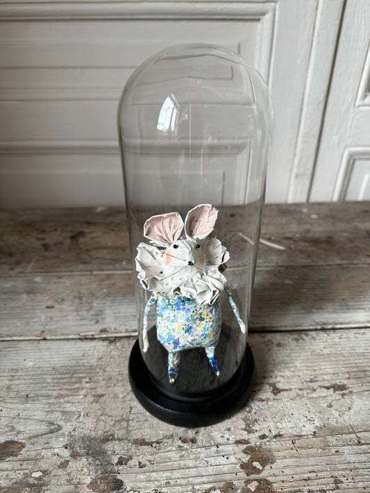 Petite souris sous cloche