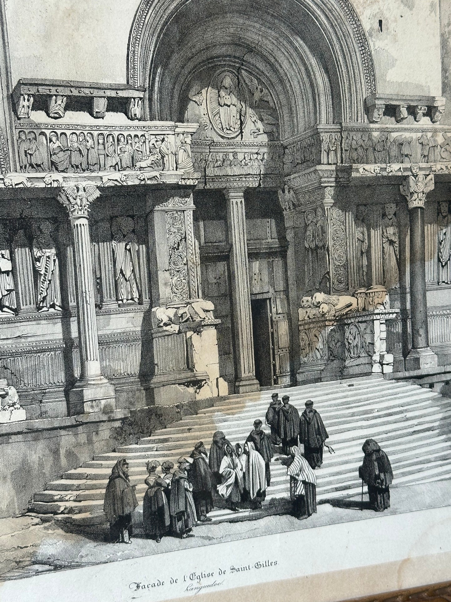 Façade de l’église de saint Gilles