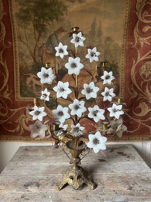 Bougeoir fleurs de lys