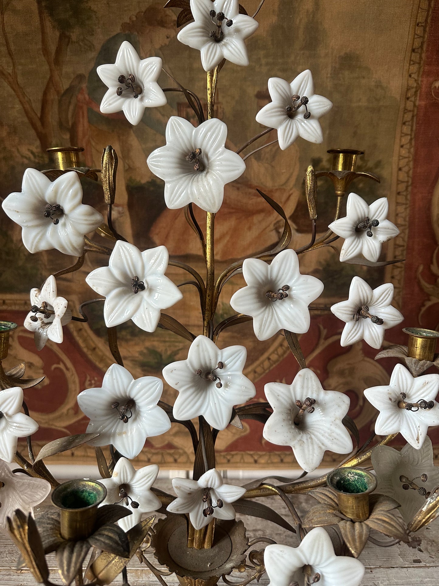 Bougeoir fleurs de lys