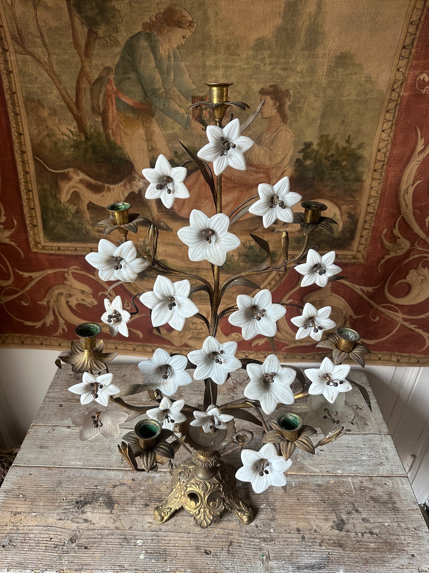 Bougeoir fleurs de lys