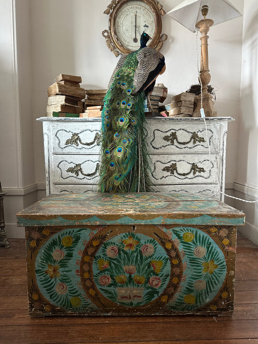 Coffre polychrome