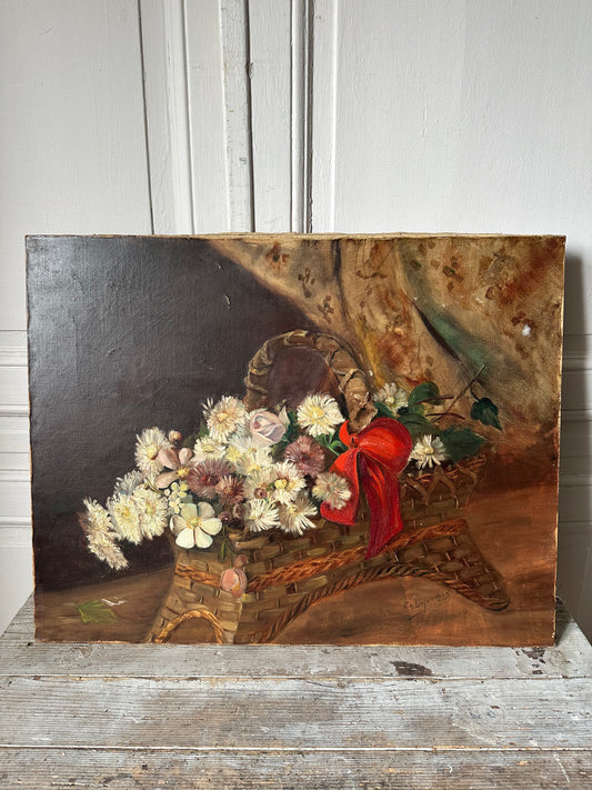 Le panier au ruban rouge