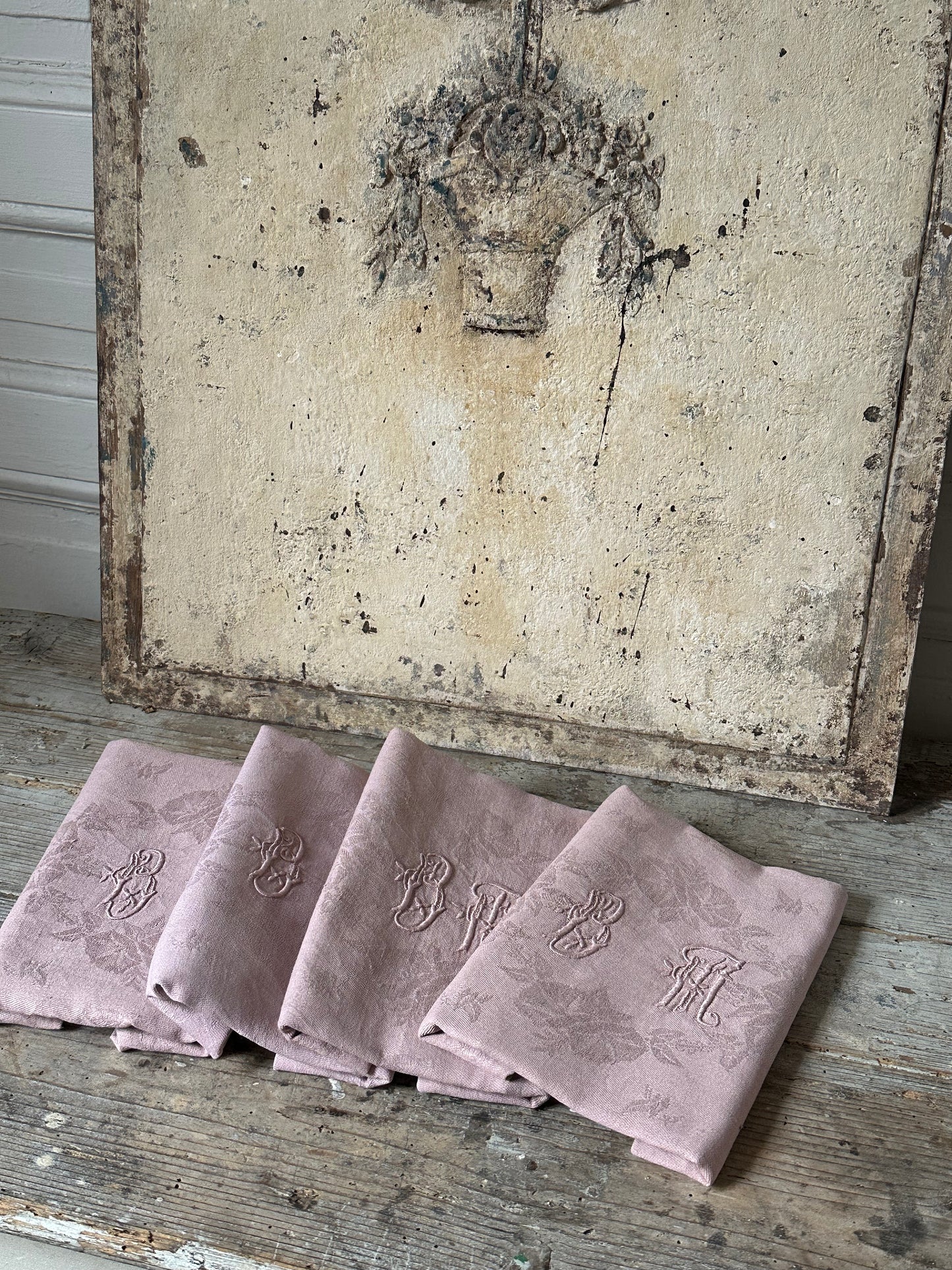 Serviettes roses