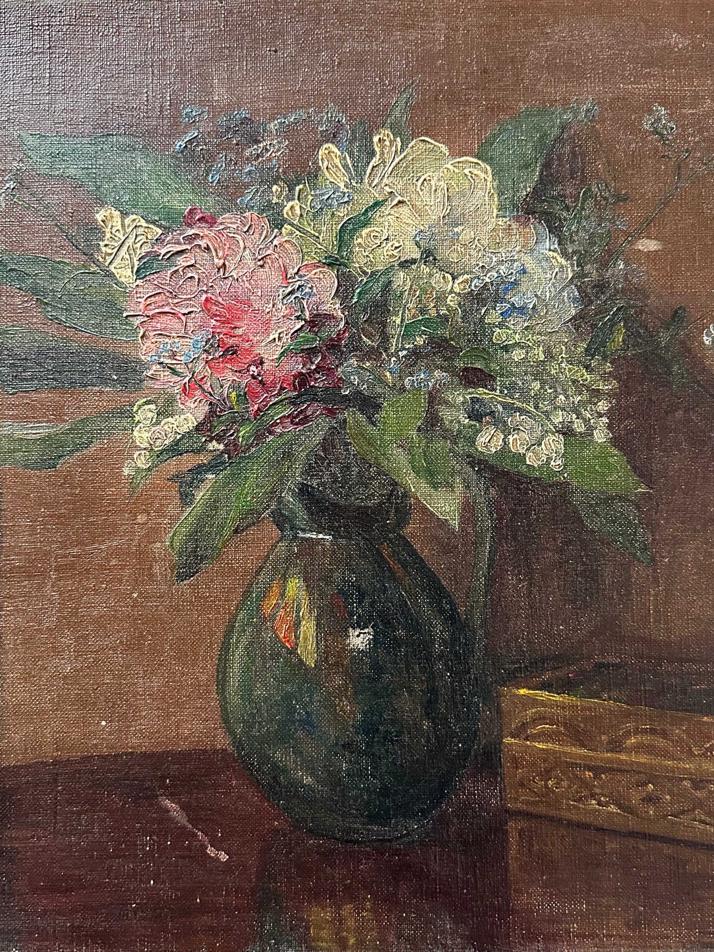 Boîte et bouquet