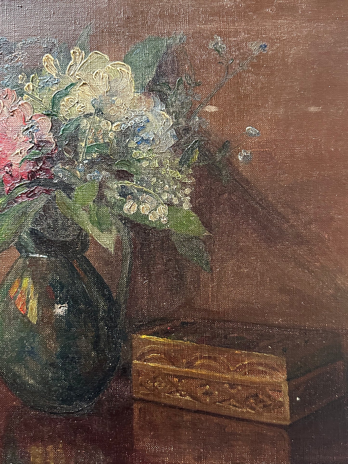 Boîte et bouquet