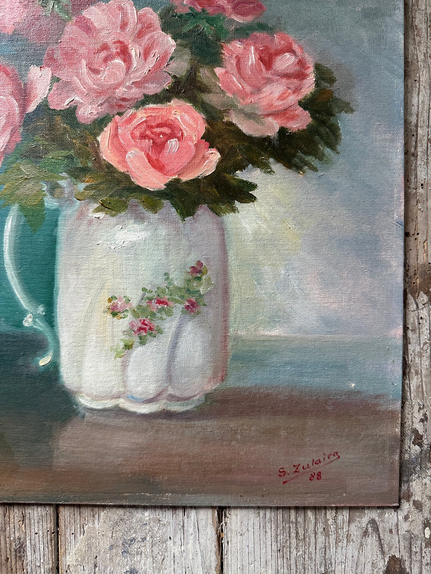 Roses et porcelaine