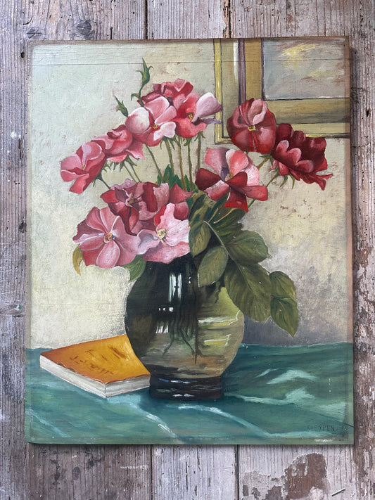 Bouquet vert et rose