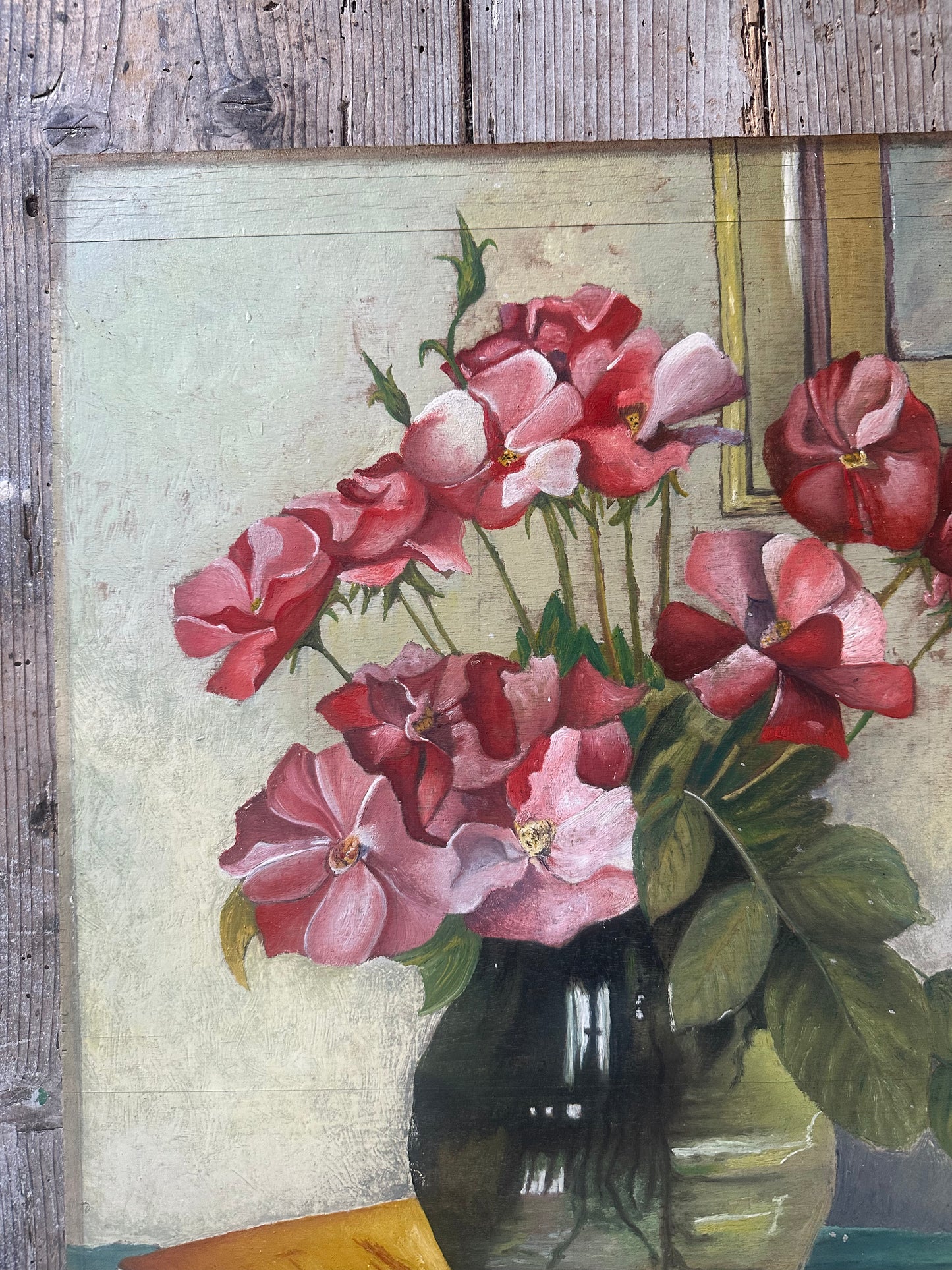 Bouquet vert et rose