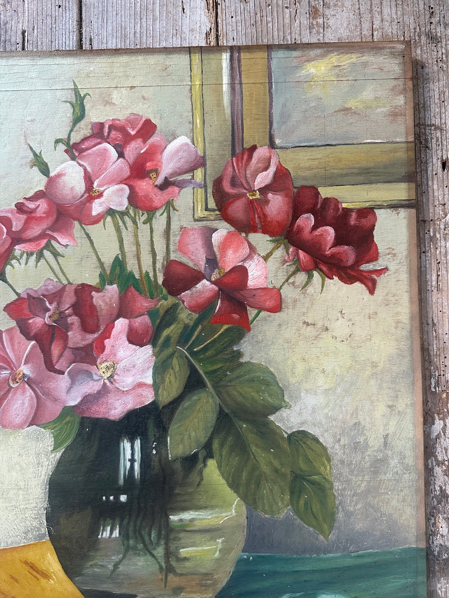 Bouquet vert et rose