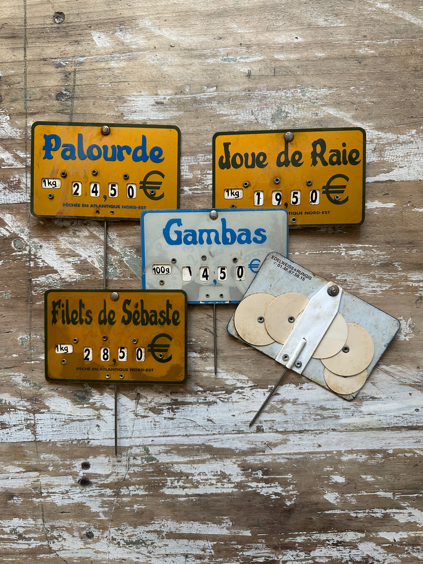 Étiquettes de poissonnerie
