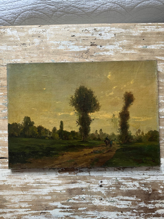 Paysage à l’huile