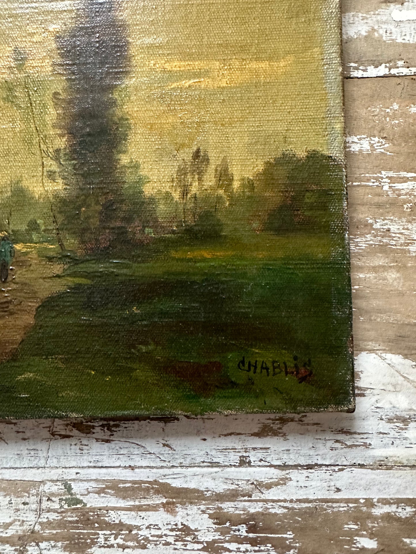 Paysage à l’huile