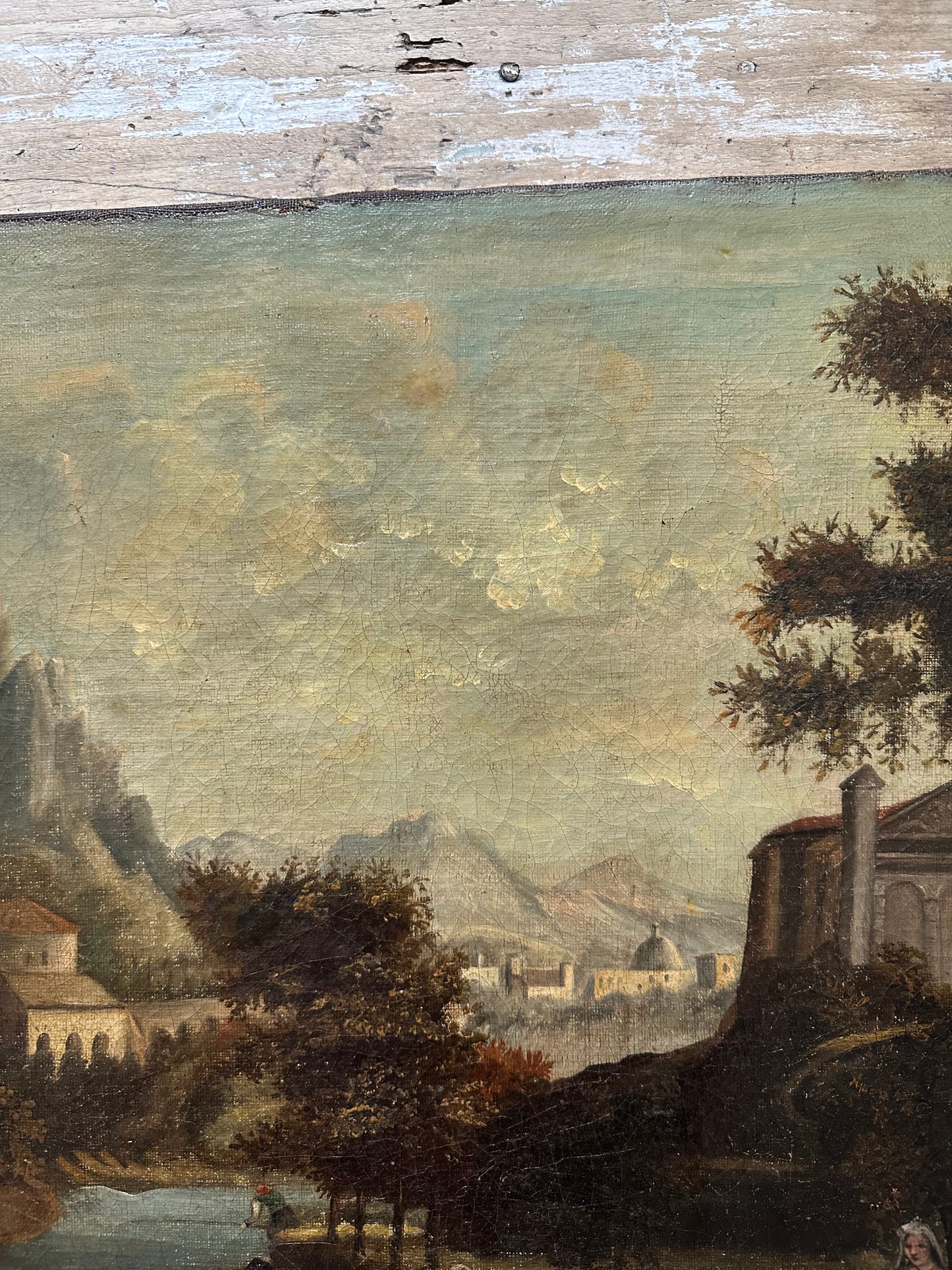 Paysage sur toile
